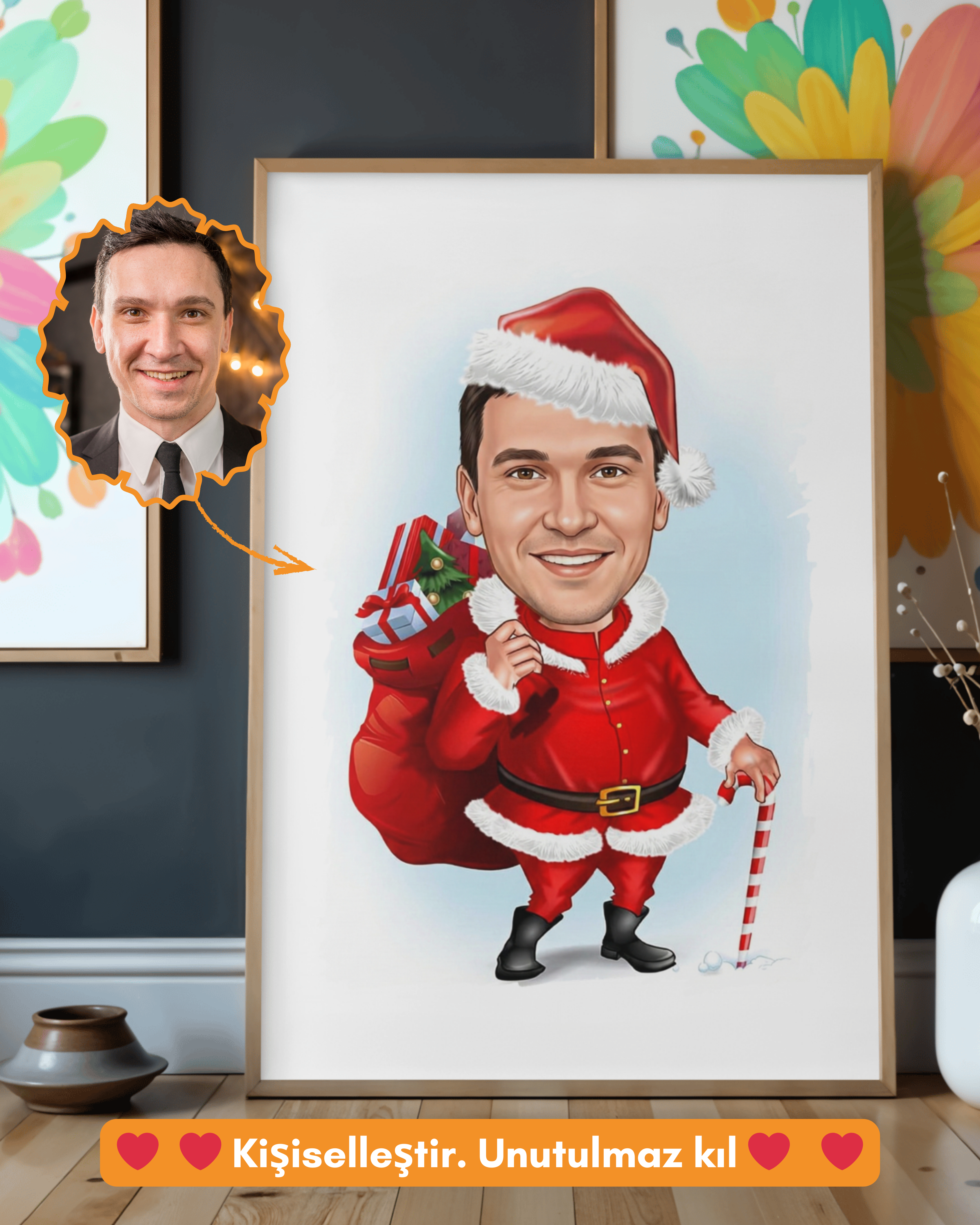 P08 : Santa Claus Gift Bag Portrait