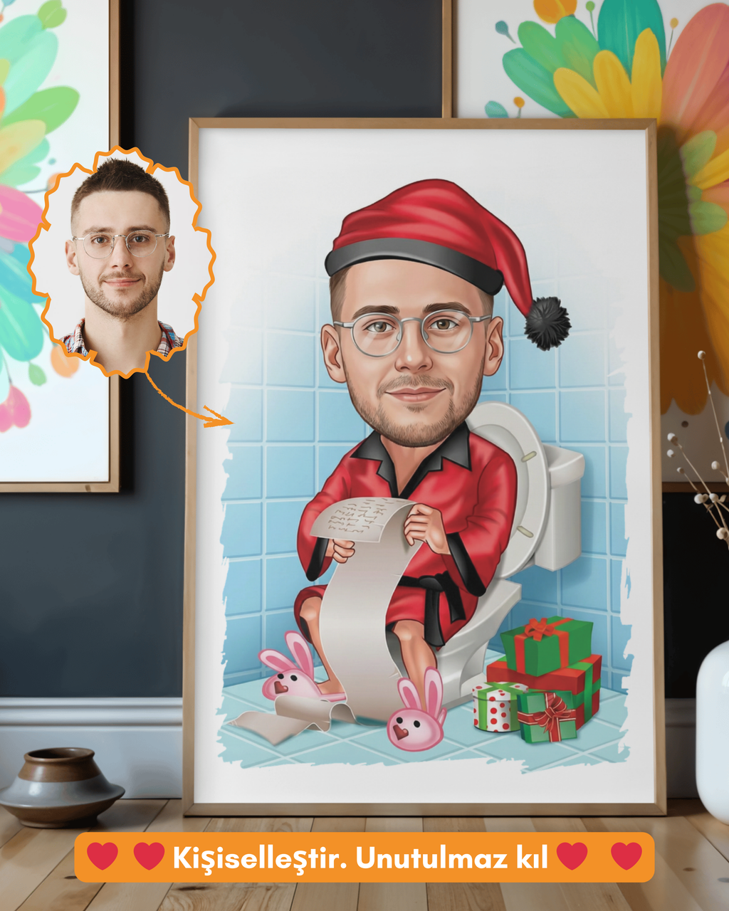 P21 : Christmas bathroom scene