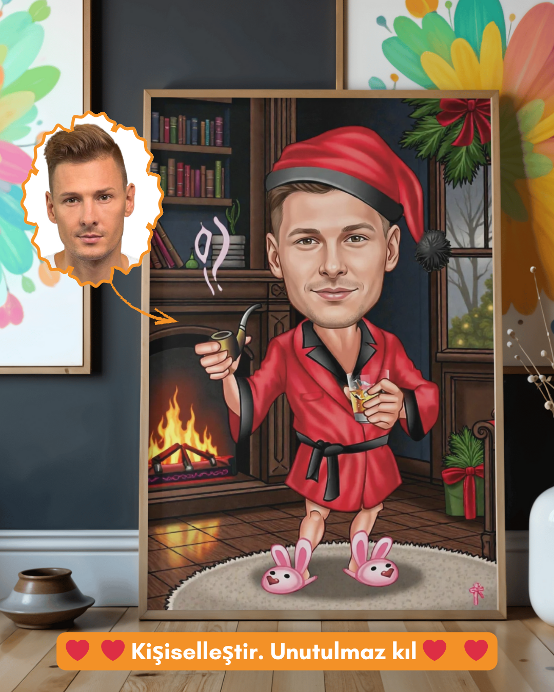 P29 : Christmas bathroom scene