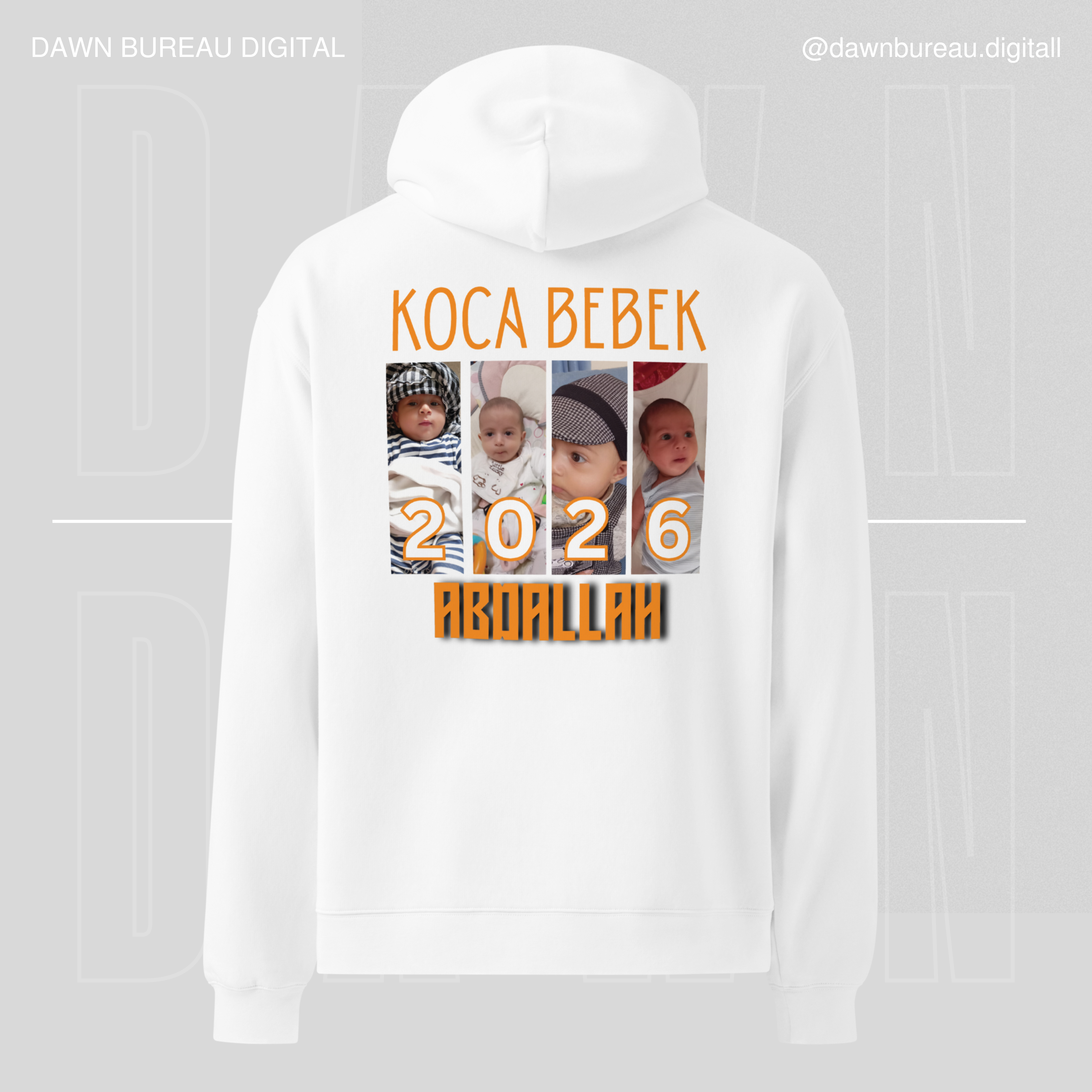The Special Baby ( KOCA BEBEK )– Custom Baby Photo Hoodie Personalized Cotton Gift for Birthdays & Celebrations