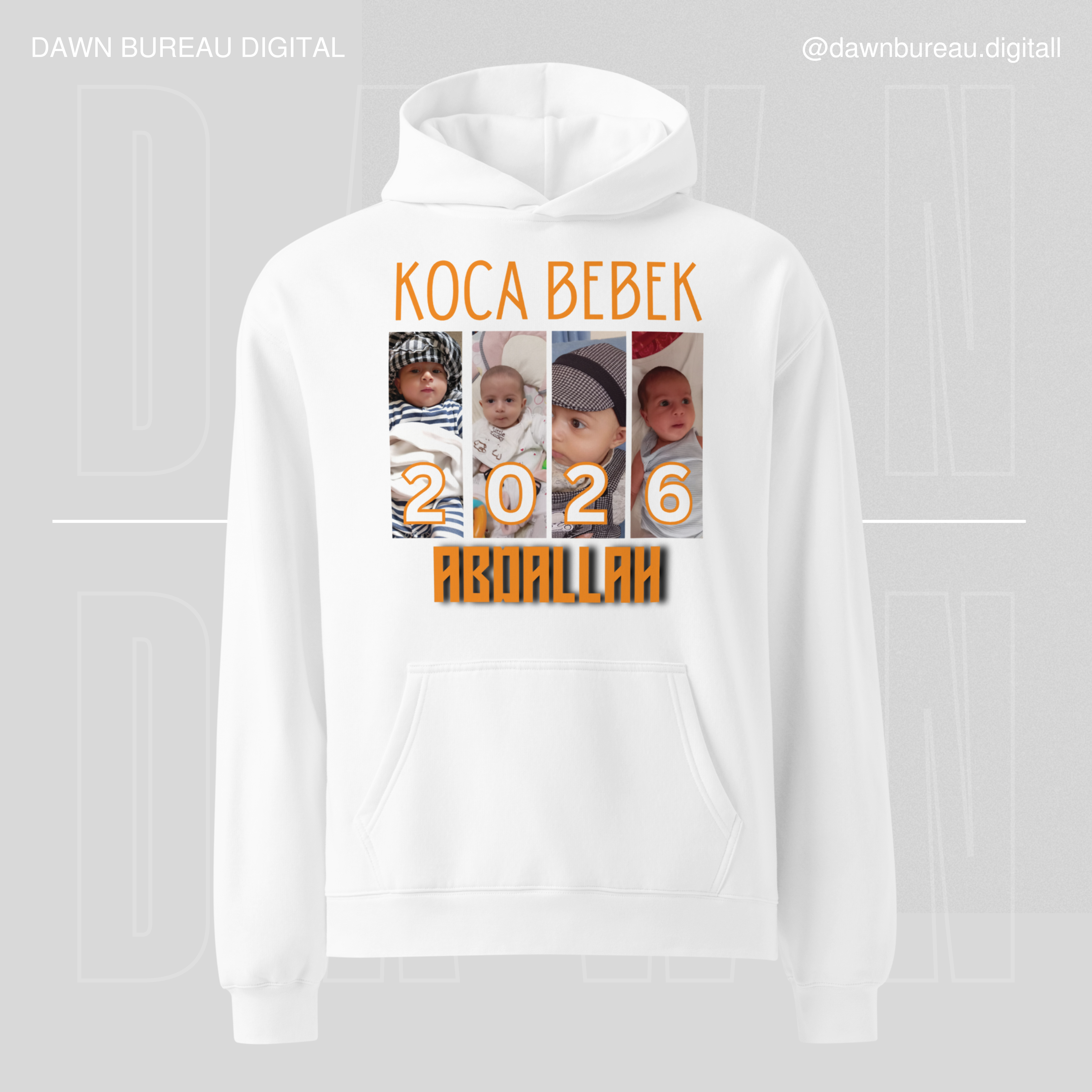 The Special Baby ( KOCA BEBEK )– Custom Baby Photo Hoodie Personalized Cotton Gift for Birthdays & Celebrations