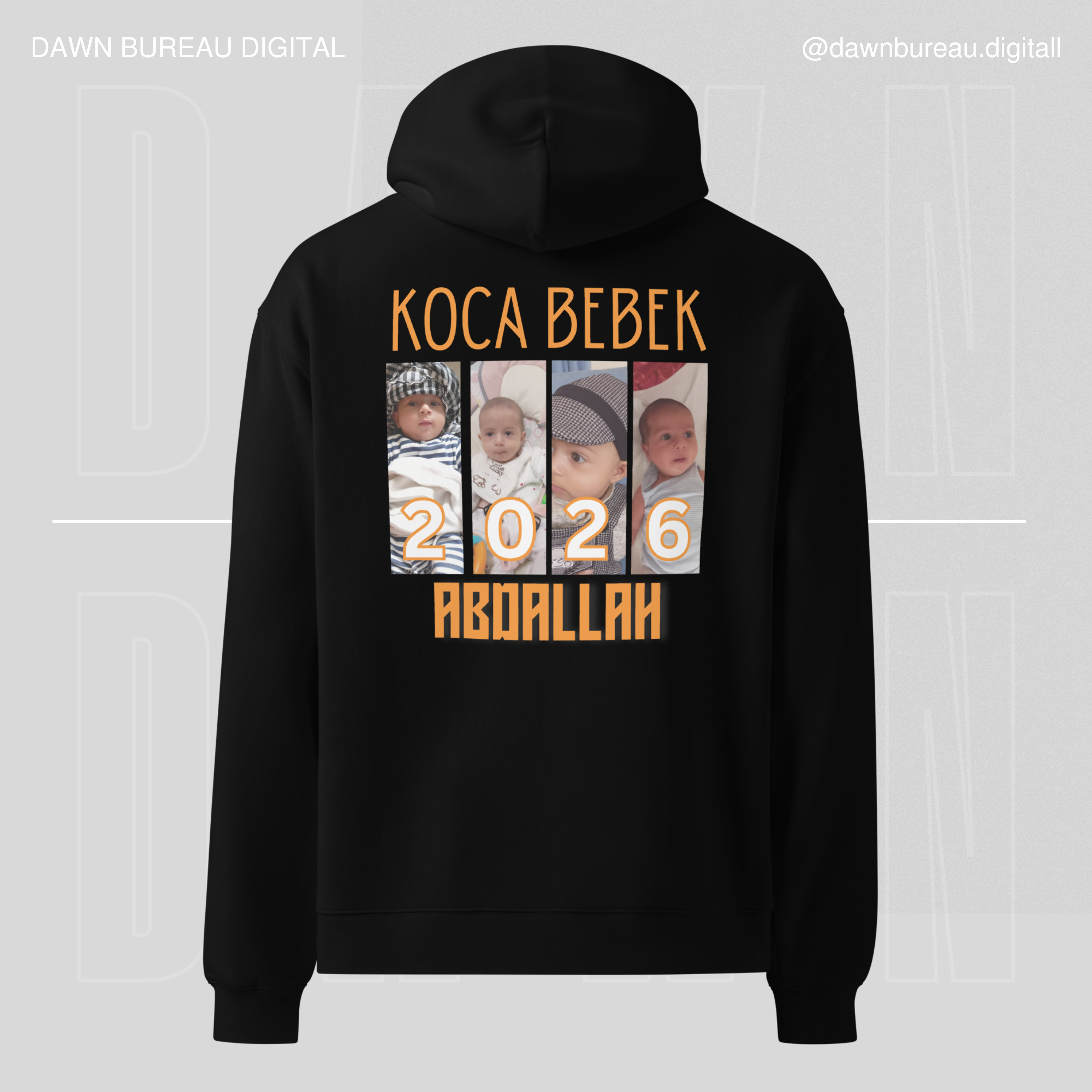 The Special Baby ( KOCA BEBEK )– Custom Baby Photo Hoodie Personalized Cotton Gift for Birthdays & Celebrations