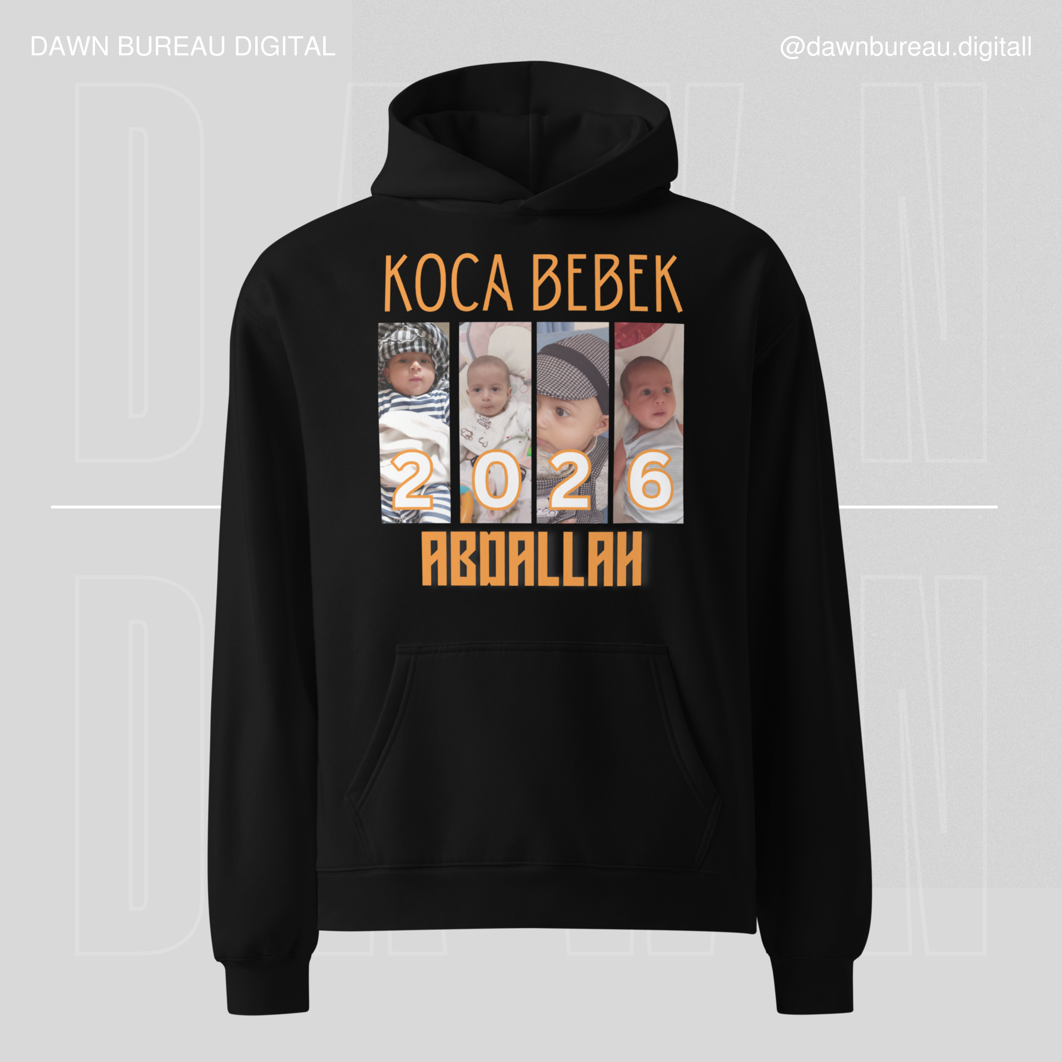 The Special Baby ( KOCA BEBEK )– Custom Baby Photo Hoodie Personalized Cotton Gift for Birthdays & Celebrations