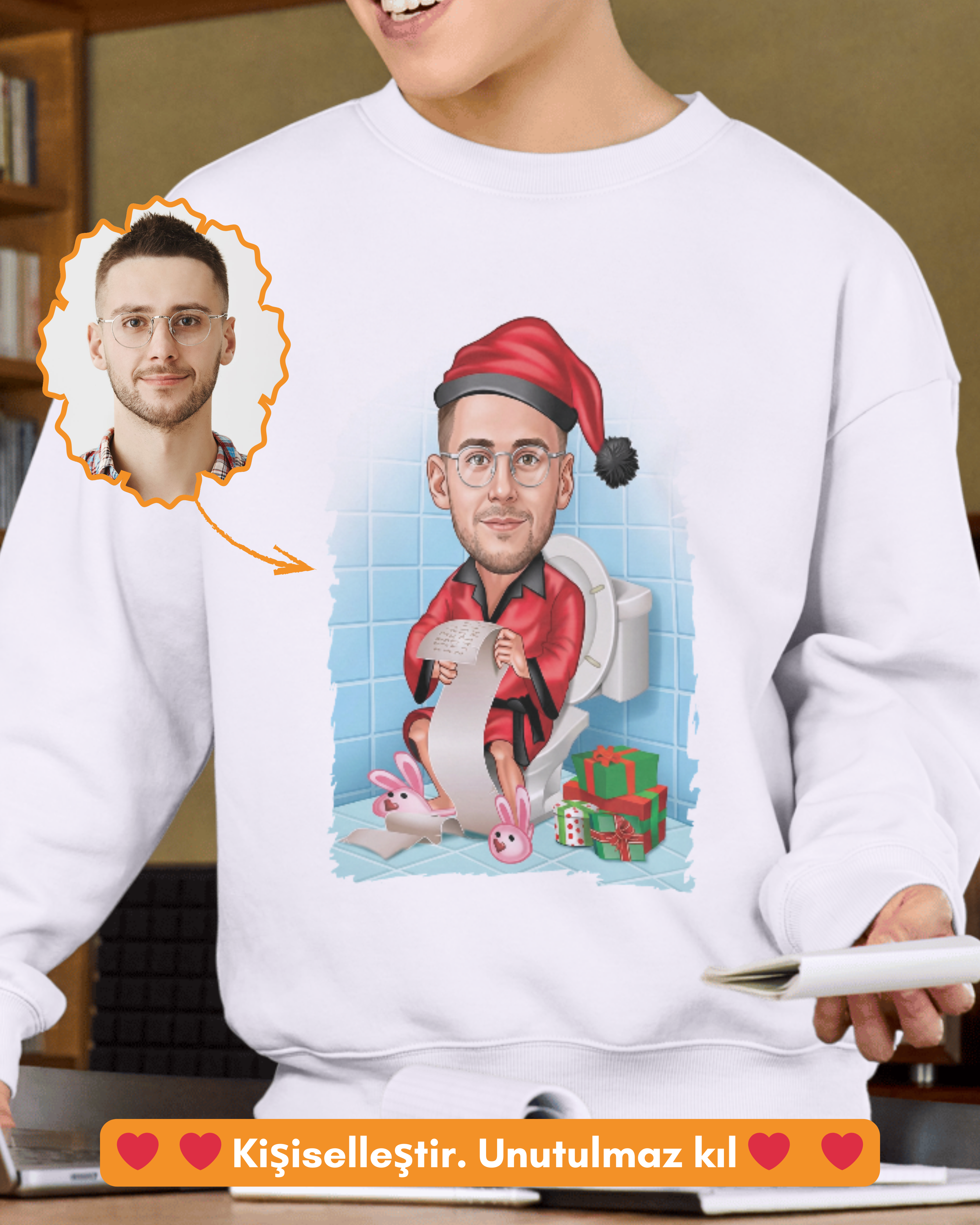 P21 : Christmas bathroom scene