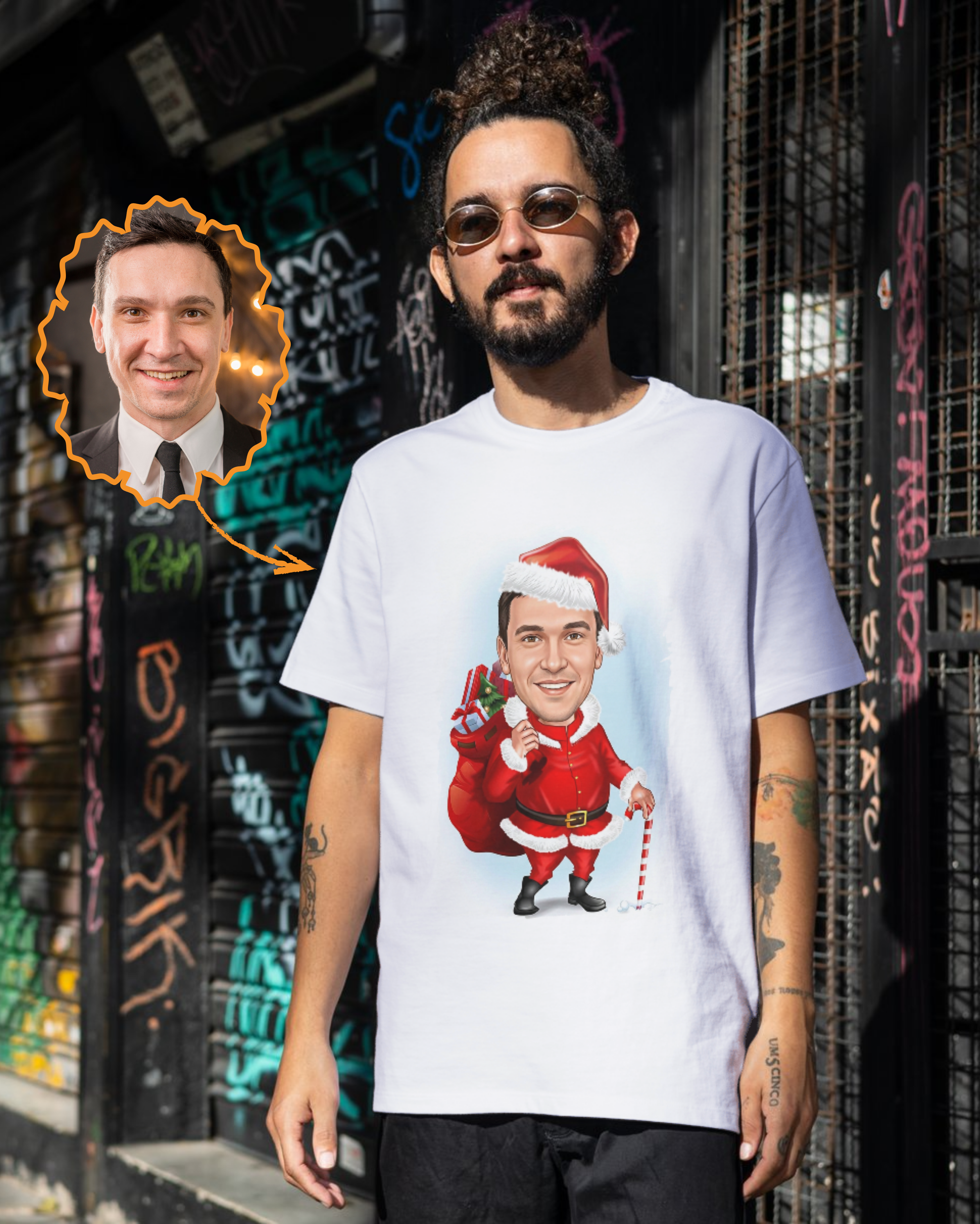 P08 : Santa Claus Gift Bag Portrait