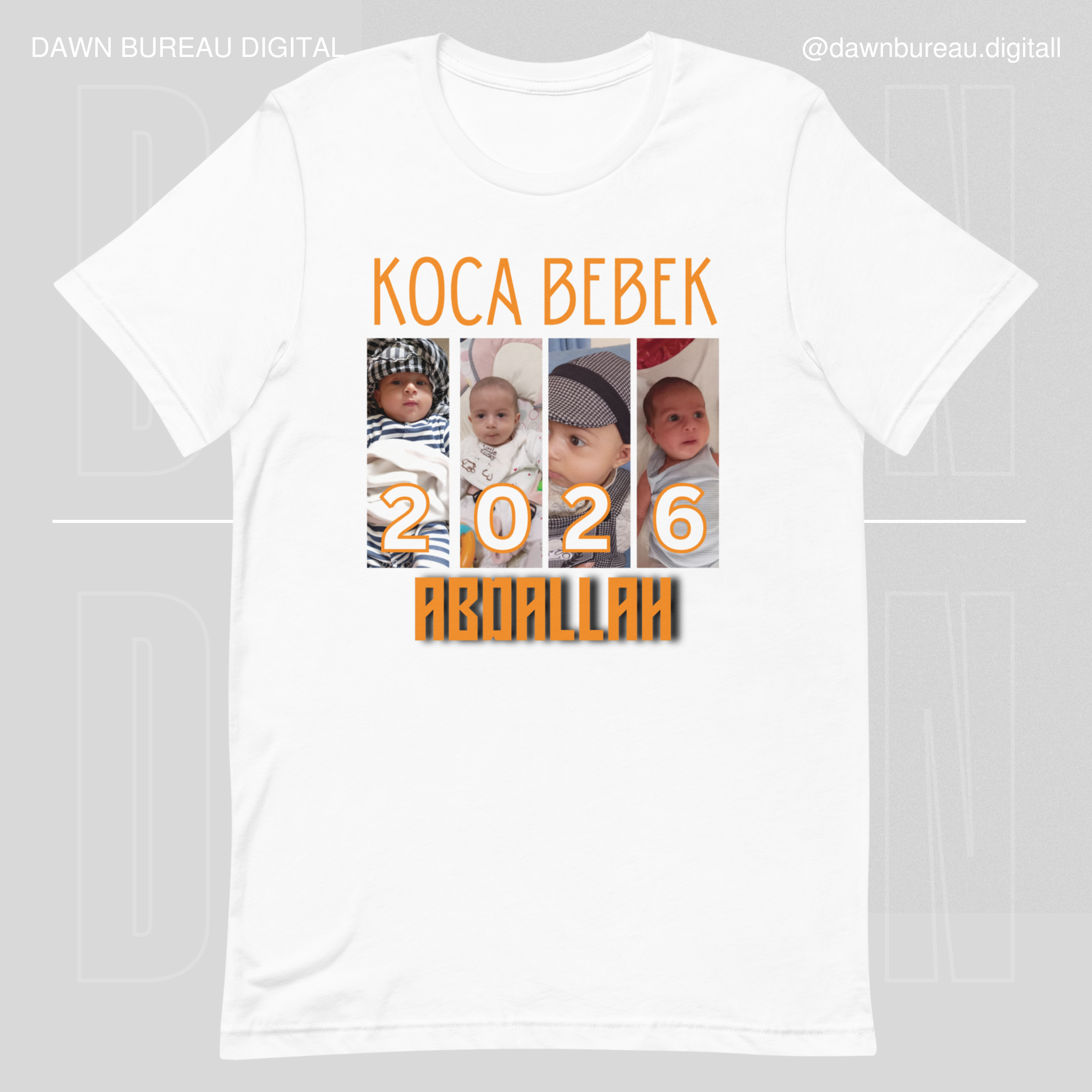 The Special Baby ( KOCA BEBEK ) – Custom Baby Photo T-Shirt Personalized Cotton Gift for Birthdays & Celebrations